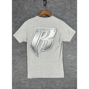 Supreme Ruff Ryder T Shirt‎ Gray Short Sleeve Men's Size Medium RARE og DMX